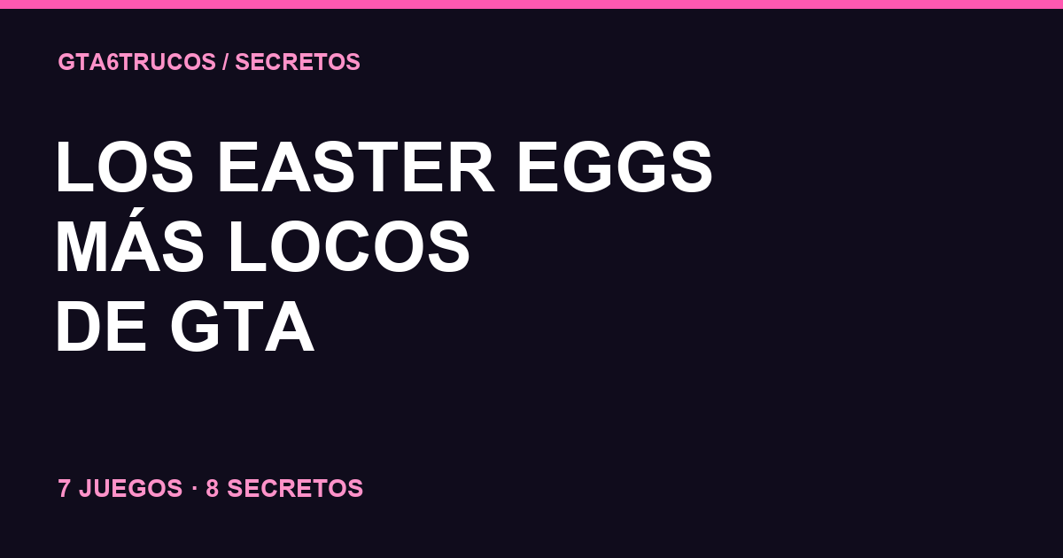 Los easter eggs más locos de GTA